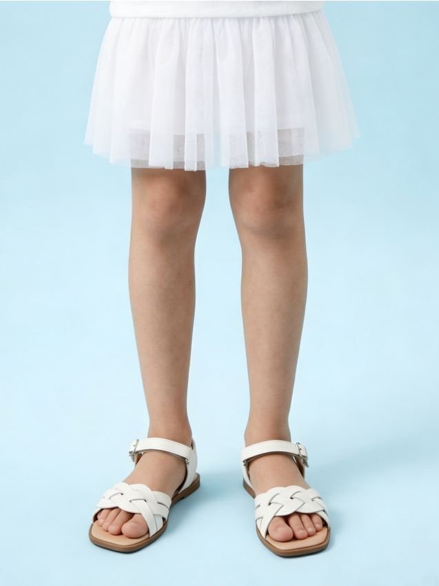 Sinsay - Sandale fete - alb