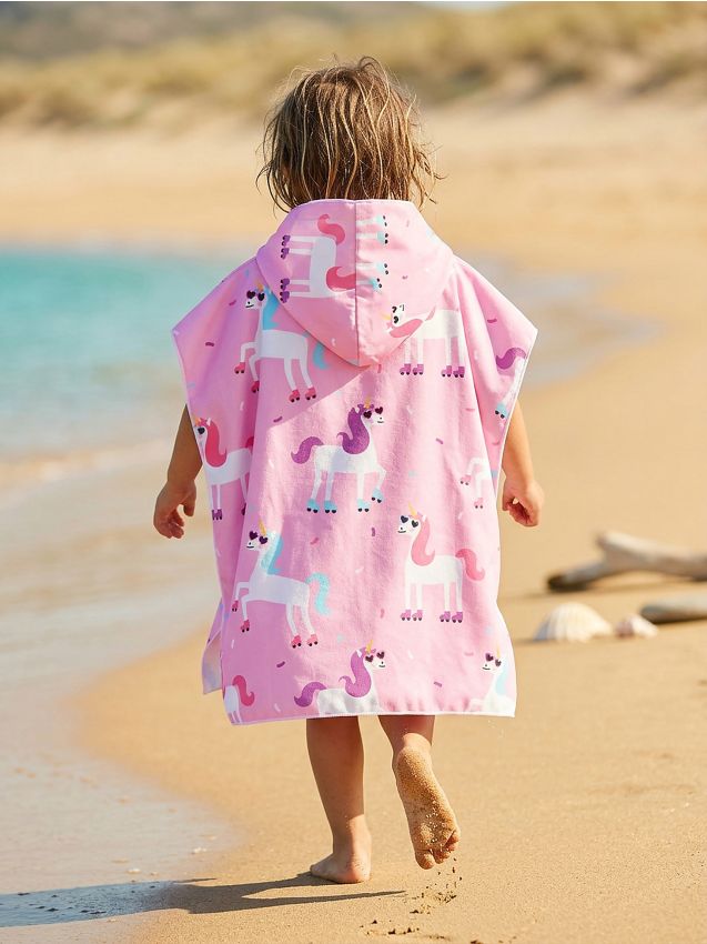 Sinsay - Prosop cu glugă cu motiv de unicorn - roz