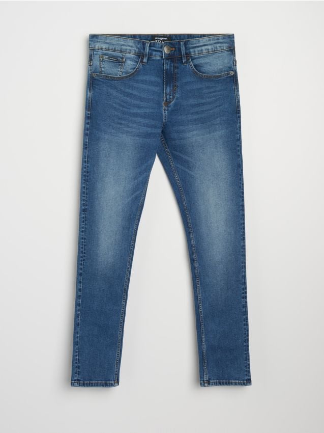 Sinsay - Džínsy skinny fit - modrá
