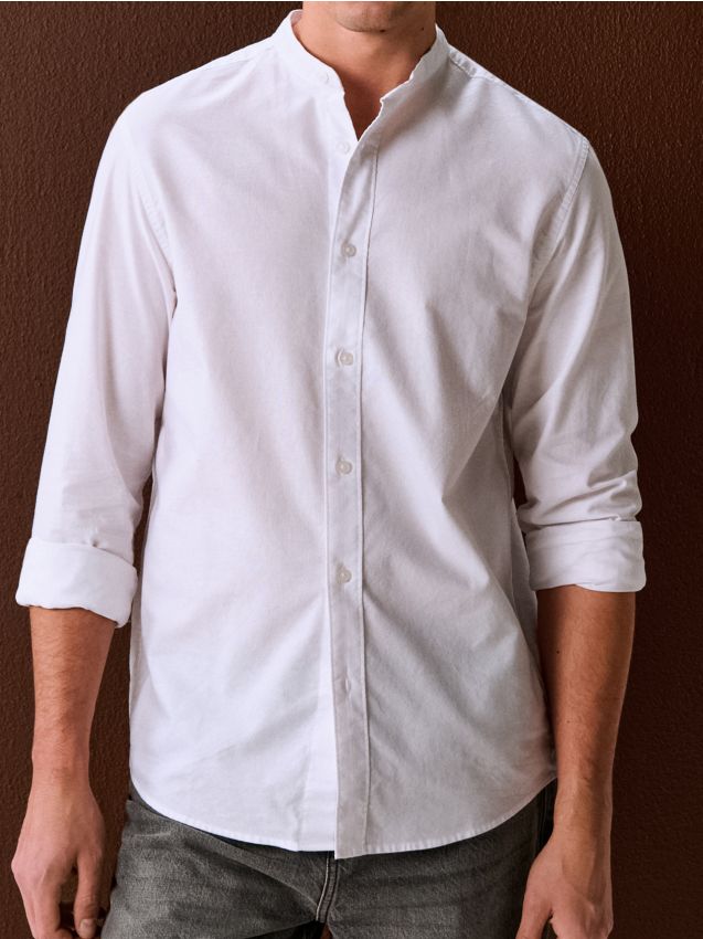 Sinsay - Cămașă din bumbac - alb