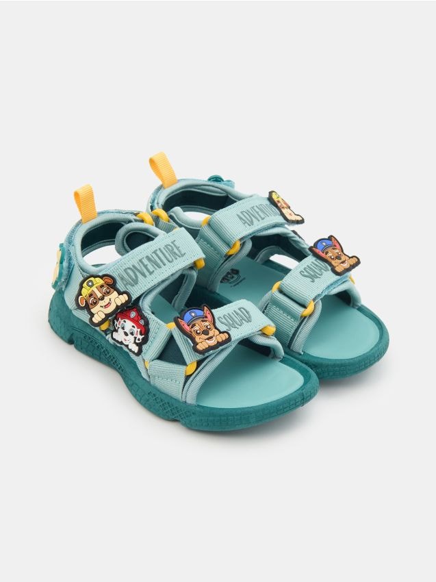 Sinsay - Sandale cu aplicații 3D PAW Patrol - green spruce