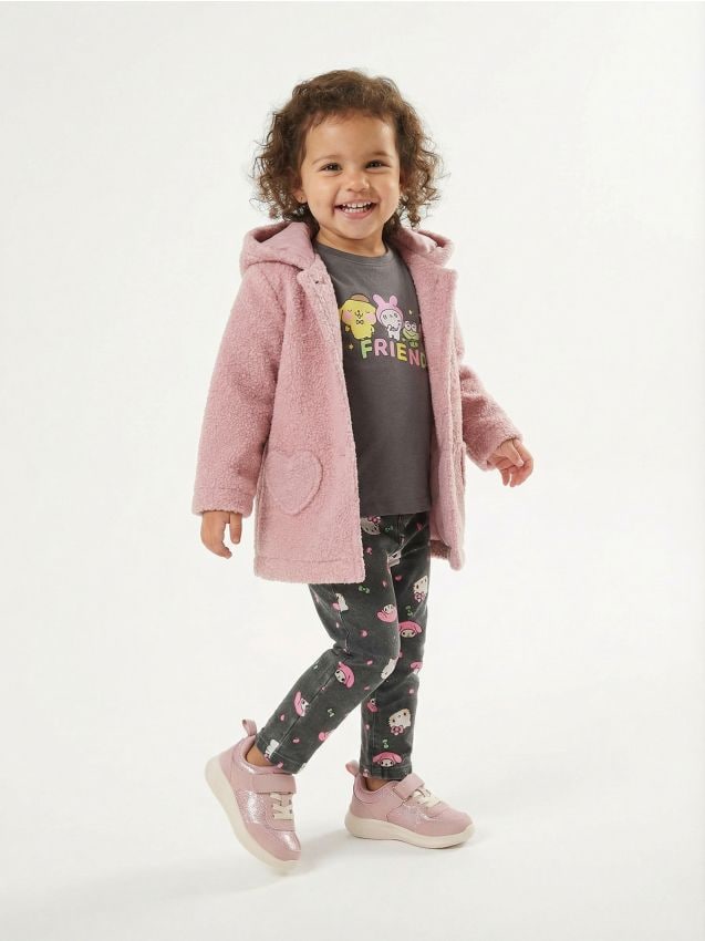 Sinsay - Blugi jeggings Hello Kitty - gri