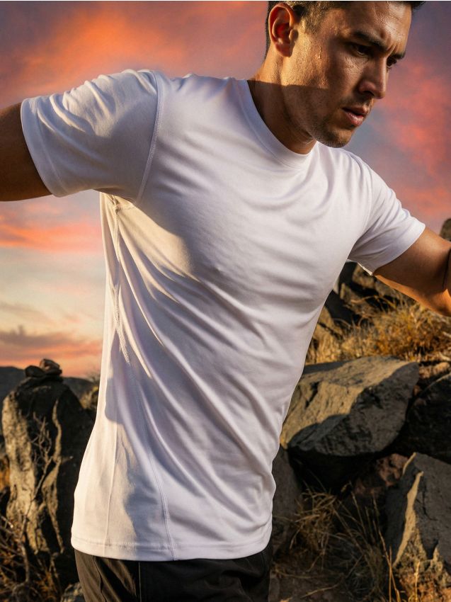 Sinsay - Tricou regular fit SNSY PERFORMANCE - alb