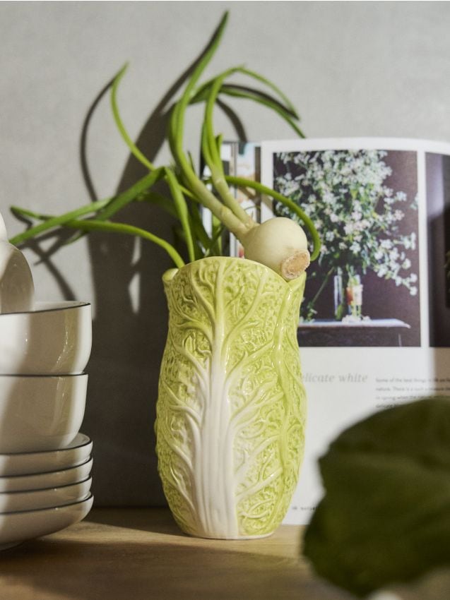 Sinsay - Vază în formă de varză - verde-deschis