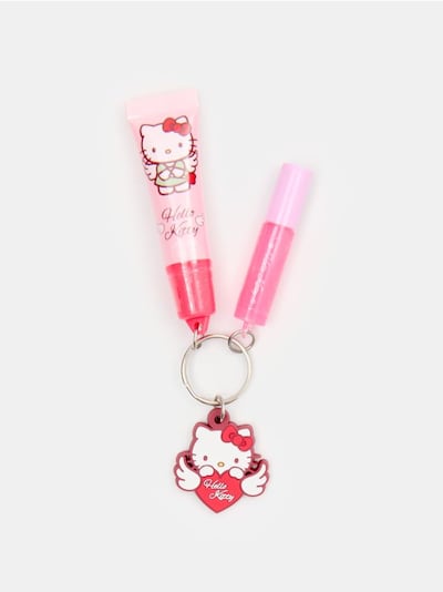 Huuleläigete komplekt võtmehoidjaga Hello Kitty