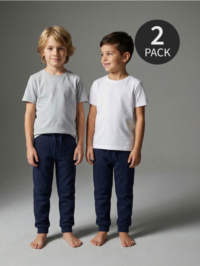 Sinsay - Spodnie 2 pack - granatowy