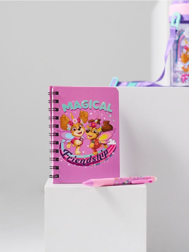 Sinsay - Set: carnet și stilou/pix PAW Patrol - violet