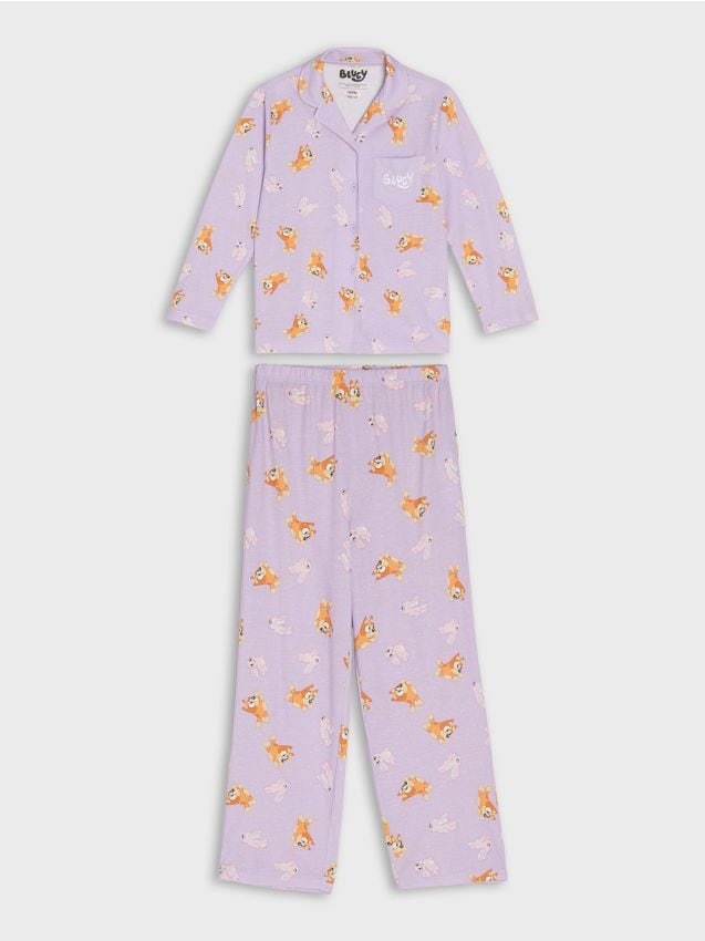 Sinsay - Dvojdielne pyžamo Bluey - levanduľová