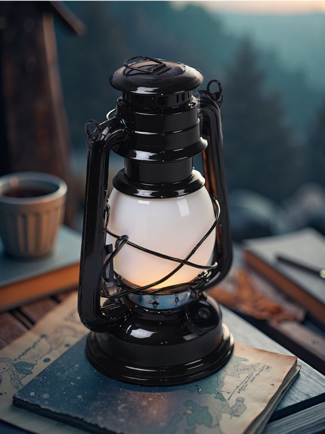 Sinsay - Lanternă de camping - gri deschis