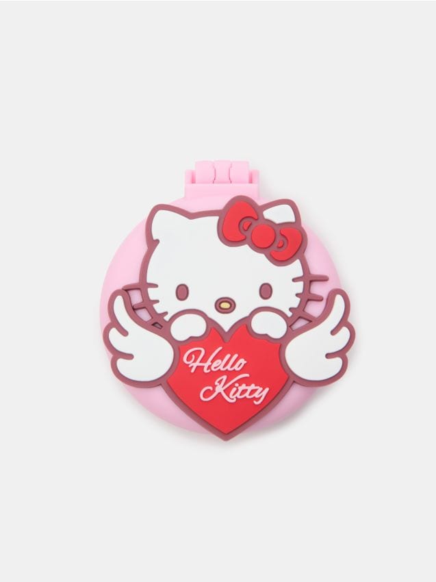 Sinsay - Perie de păr cu oglindă Hello Kitty - roz