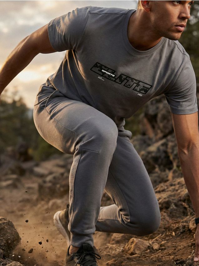 Sinsay - Tricou cu mânecă scurtă slim fit - gri deschis