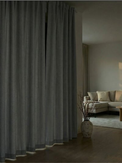 Κουρτίνα με ταινία σε μοτίβο ψαροκόκαλο