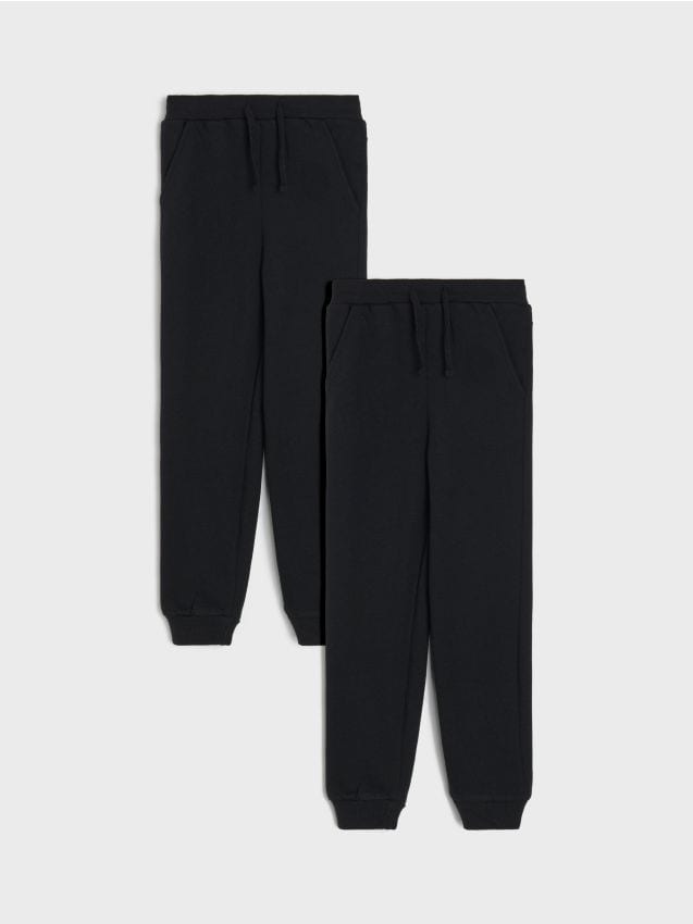 Sinsay - Nohavice 2 pack - čierna