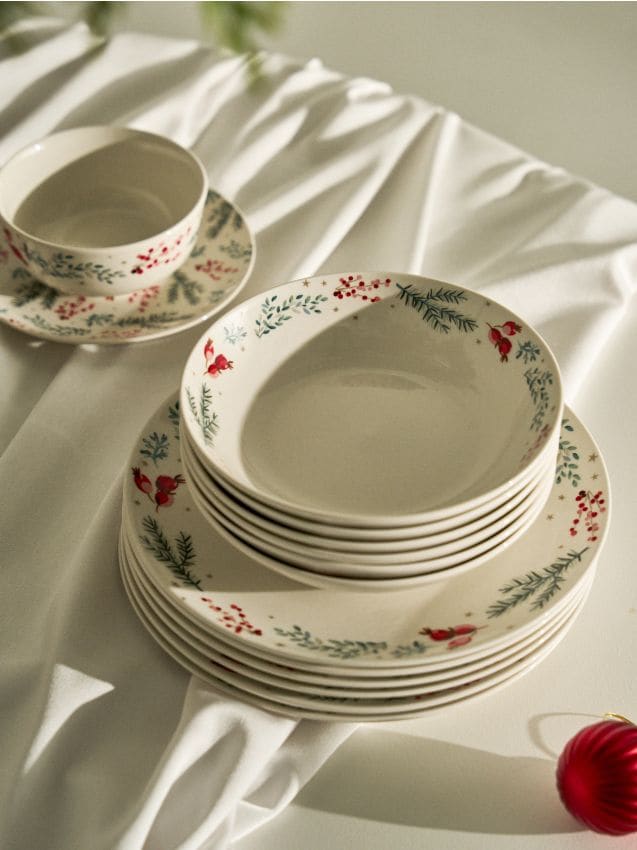 Sinsay - Hlboké taniere s vianočným motívom 2 pack - viacfarebná