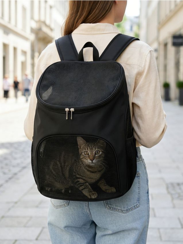 Sinsay - Rucsac pentru transportul animalelor - negru