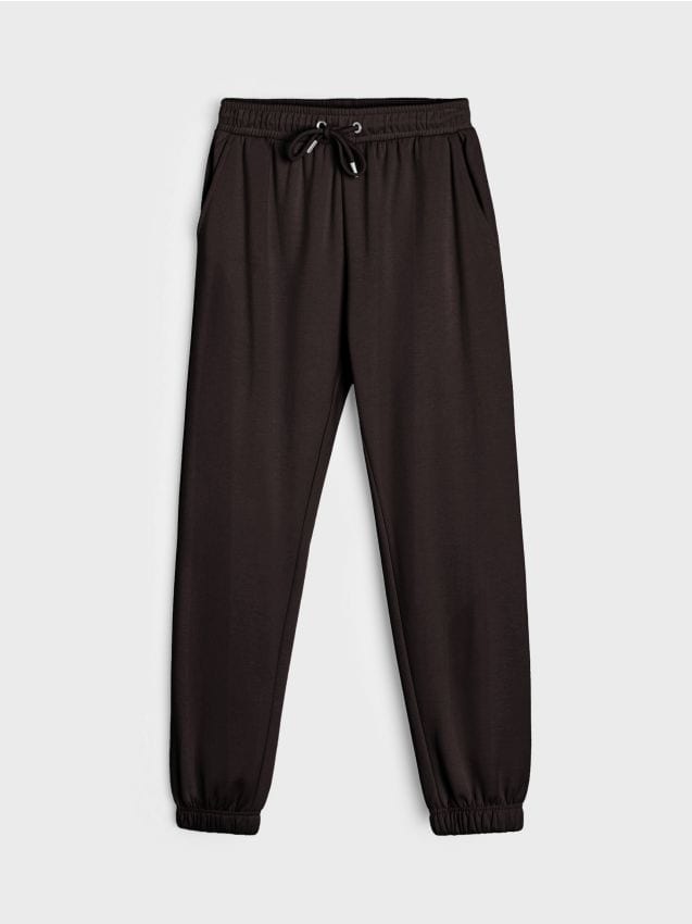 Sinsay - Pantaloni de trening tip jogger - maro