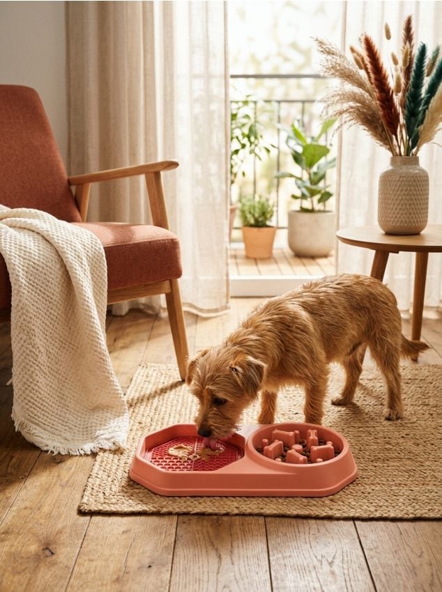 Sinsay - Bol pentru câine care încetinește hrănirea - roz