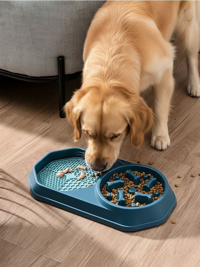 Sinsay - Miska pre psov spomaľujúca kŕmenie - modrá