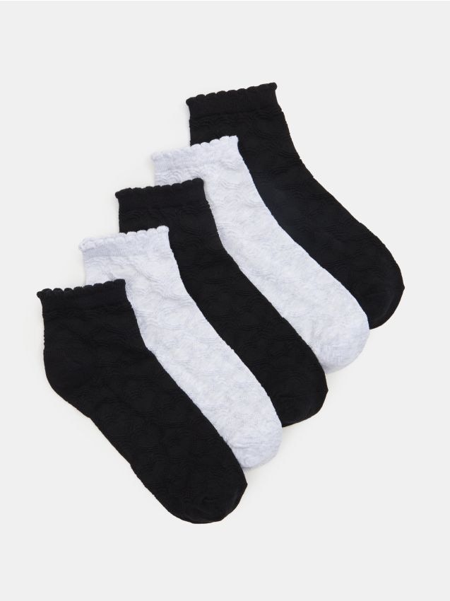 Sinsay - Skarpety ze strukturalnej dzianiny 5 pack - wielobarwny