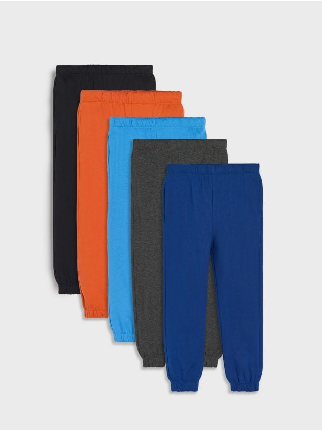Sinsay - Pantaloni lejeri, set de 5 bucăți - portocaliu