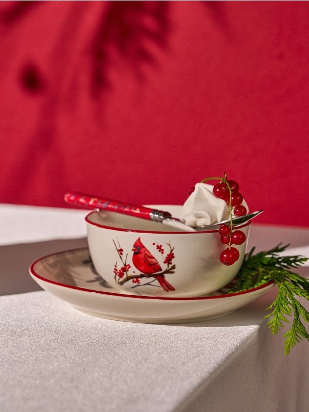 Sinsay - Misky so zimným motívom 2 balenie - červená