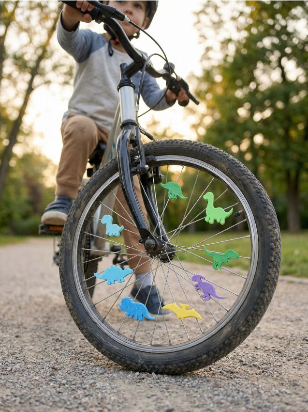 Sinsay - Decorațiuni dinozaur pentru spițe 7 pack - verde