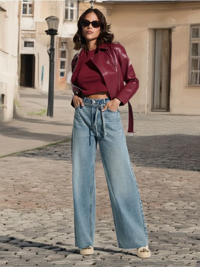 Wide leg džinsai - SINSAY