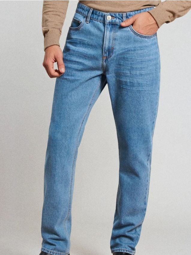 Sinsay - Jeans regular fit - albastru