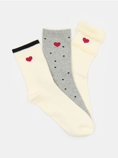 Prążkowane skarpetki 3 pack