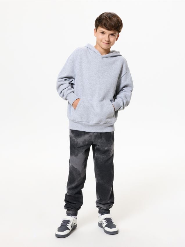 Sinsay - Pantaloni de trening tip jogger - negru