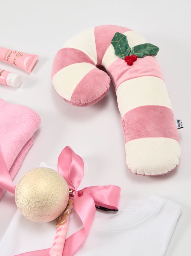 Sinsay - Perna cu model geometric - roz-pastel