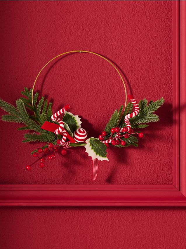Sinsay - Dekoratívny vianočný veniec - červená