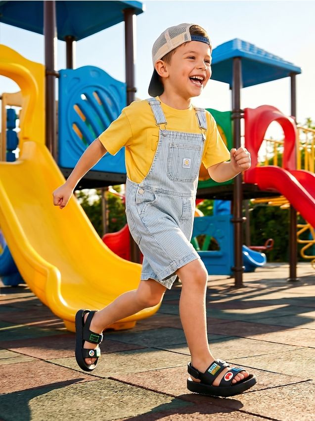 Sinsay - Sandale din spumă cu închidere cu velcro - negru