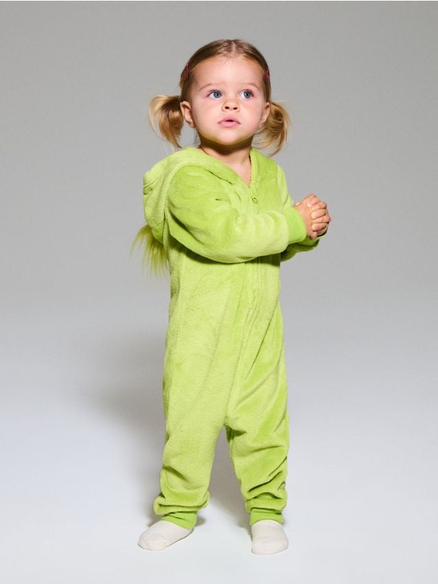 Sinsay - Pyžamo Onesie Grinch - žlto-zelená