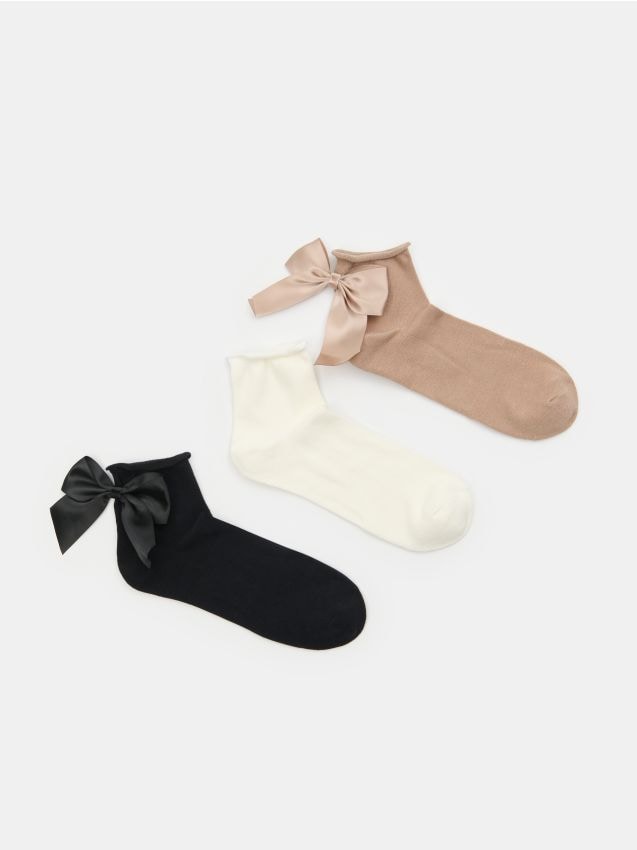 Sinsay - Set 3 perechi șosete cu bumbac - multicolor