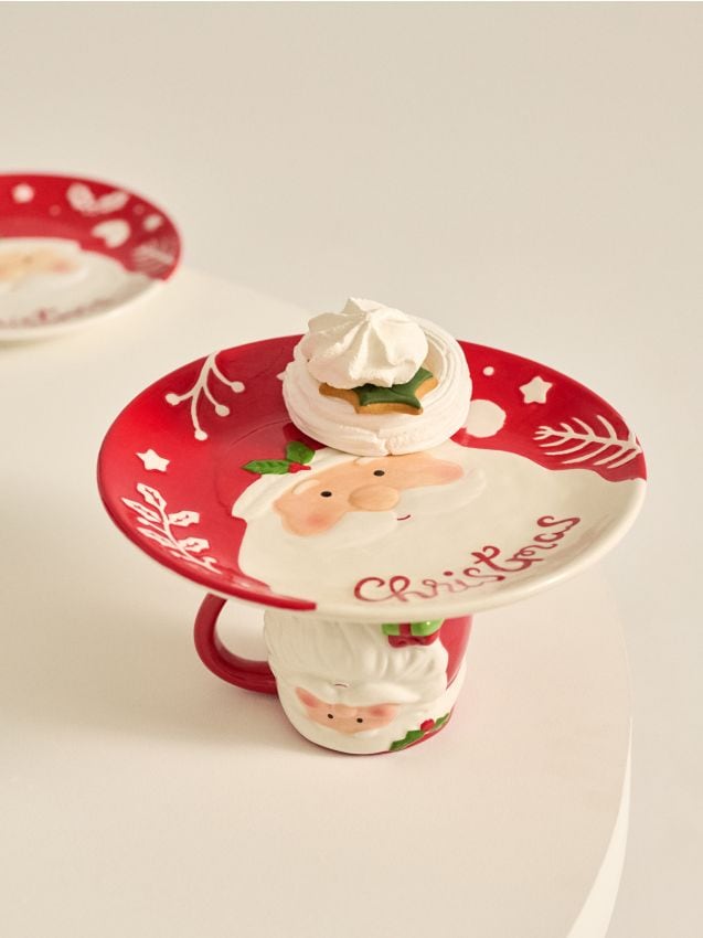 Sinsay - Vianočný podnos s obrazom Santa Clausa - viacfarebná