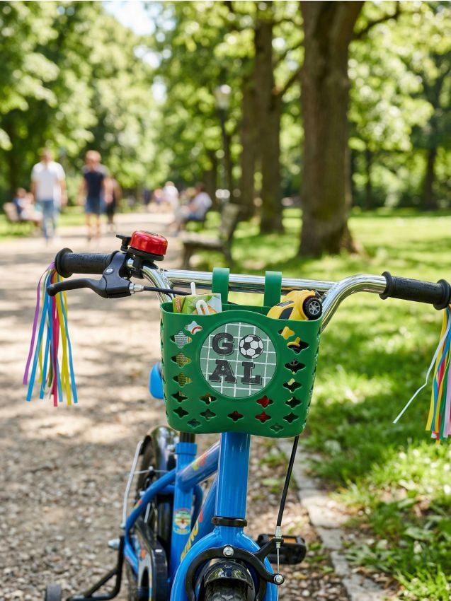 Sinsay - Coș pentru bicicletă cu motiv minge de fotbal - verde