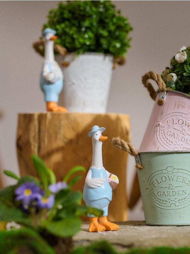 Sinsay - Decorațiune de grădină în forma unei gâște - alb