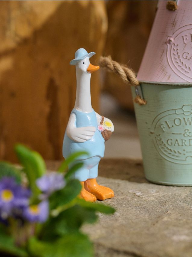 Sinsay - Decorațiune de grădină în forma unei gâște - albastru-pal