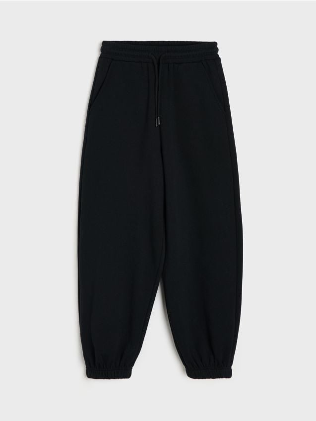 Sinsay - Pantaloni de trening balloon - negru