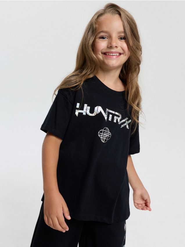Sinsay - Tricou din bumbac cu imprimeu K-Pop Demon Hunters - negru