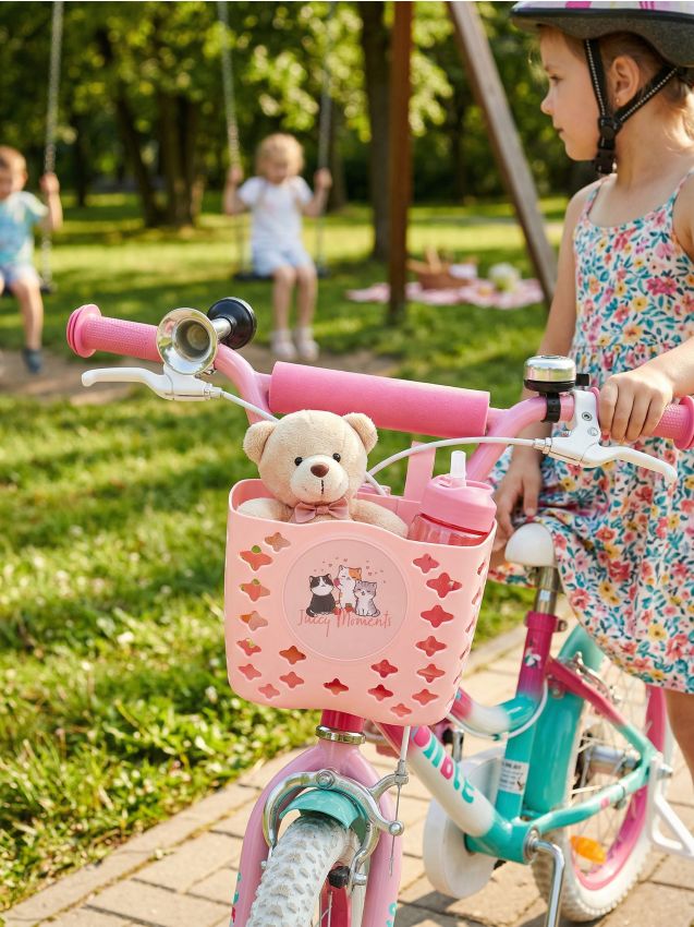 Sinsay - Coș pentru bicicletă cu motiv pisici - roz