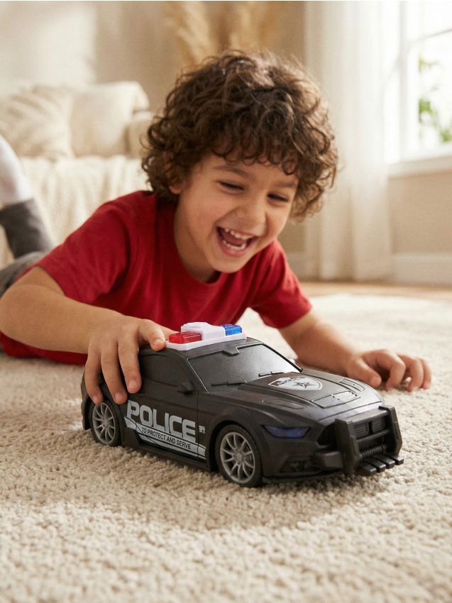 Sinsay - Mașină de poliție cu sunet și lumină - negru