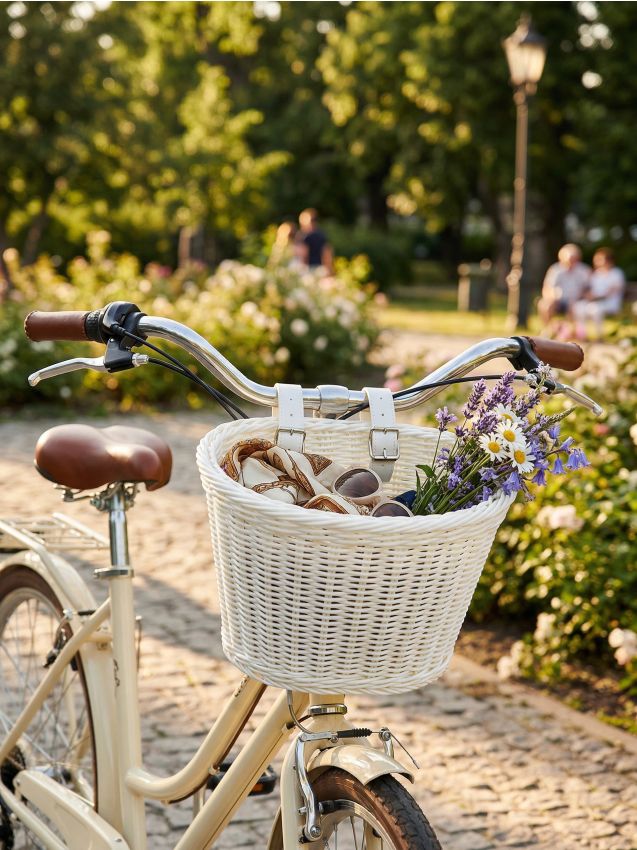 Sinsay - Coș pentru bicicletă - alb