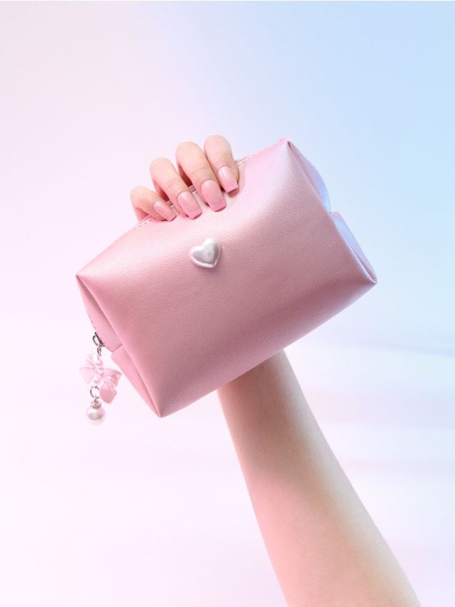 Sinsay - Unghii false pătrate - roz-pastel