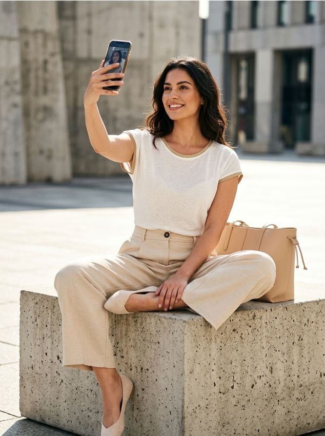 Sinsay - Tricou cu tiv decorativ - crem