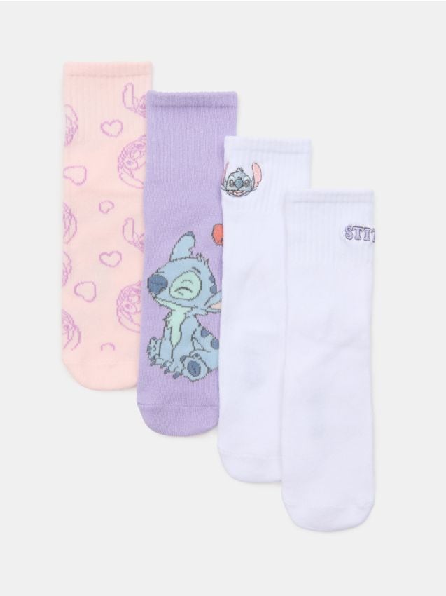 Sinsay - Súprava 3 párov ponožiek Stitch - viacfarebná