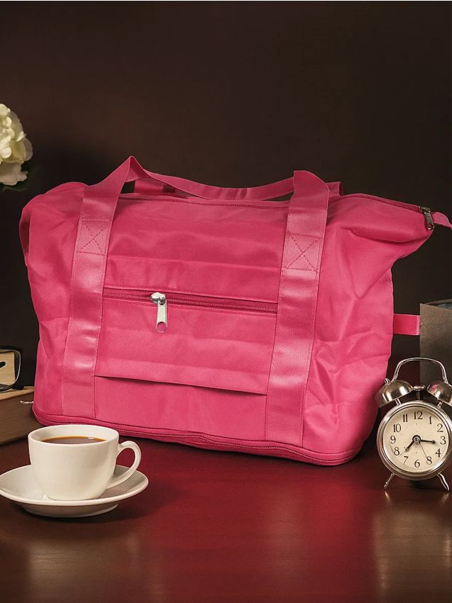 Sinsay - Skladacia cestovná taška s vreckami - horúca ružová