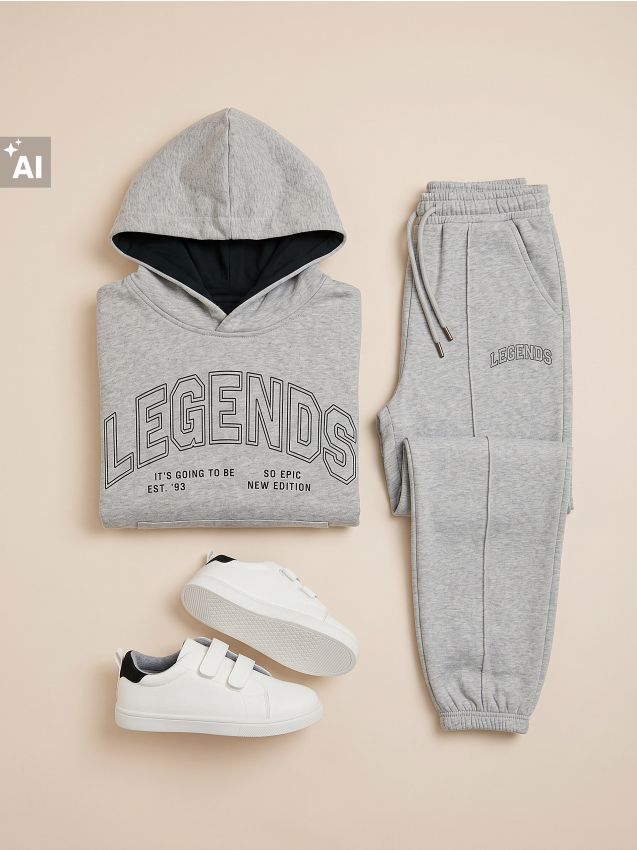 Sinsay - Pantaloni de trening jogger oversize - gri deschis