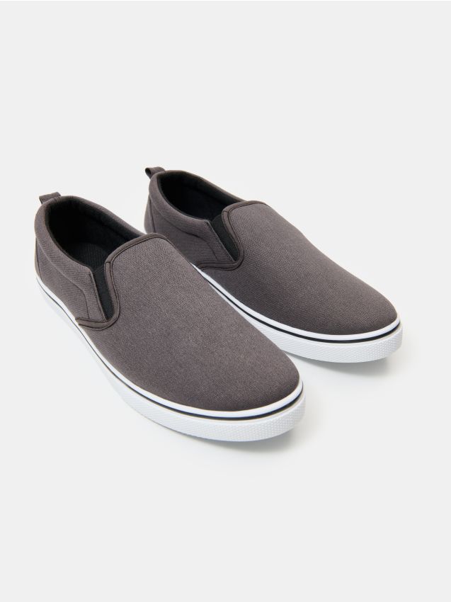 Sneakers slip-on - grigio scuro